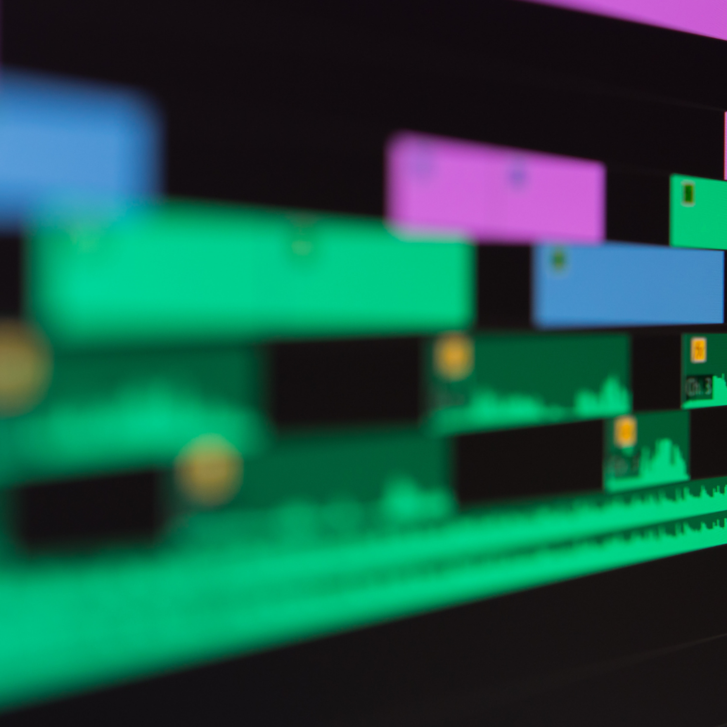 Video editing timeline